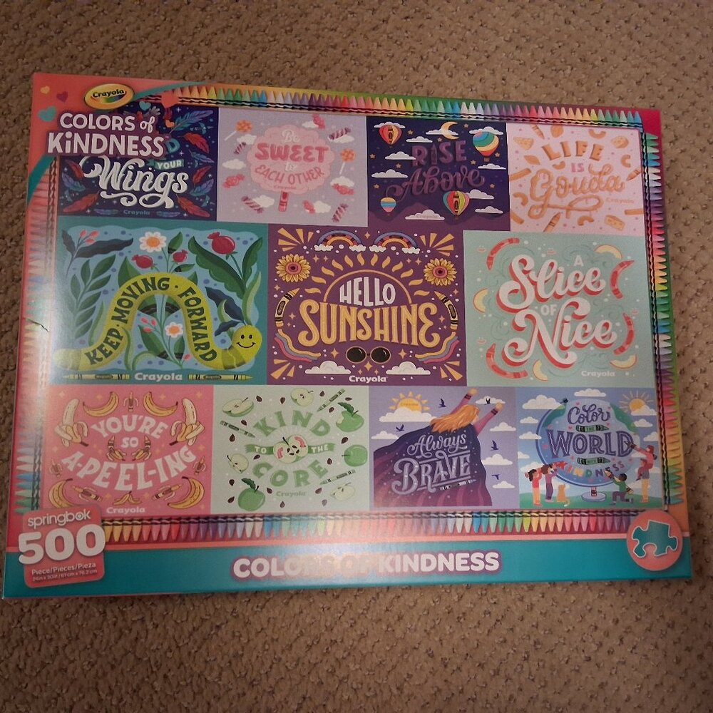 Jigsaw Puzzle - Colors of Kindness 500 Pieces by Springbok Crayola
